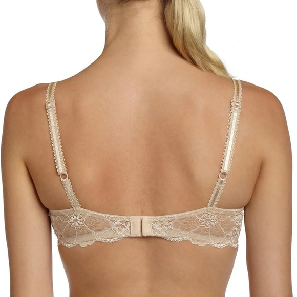 Wacoal Women's French Garden Contour Nude Lace Bra- Size 36DDD - Picture 2 of 8